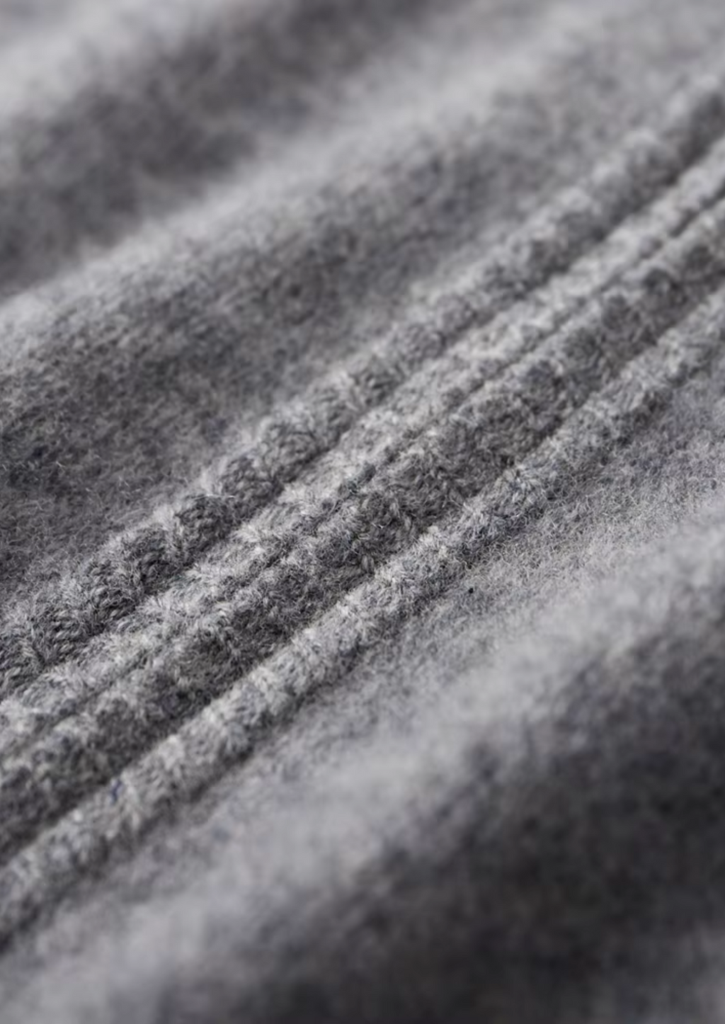 MERINO ZIP TWO-TONE CARDIGAN