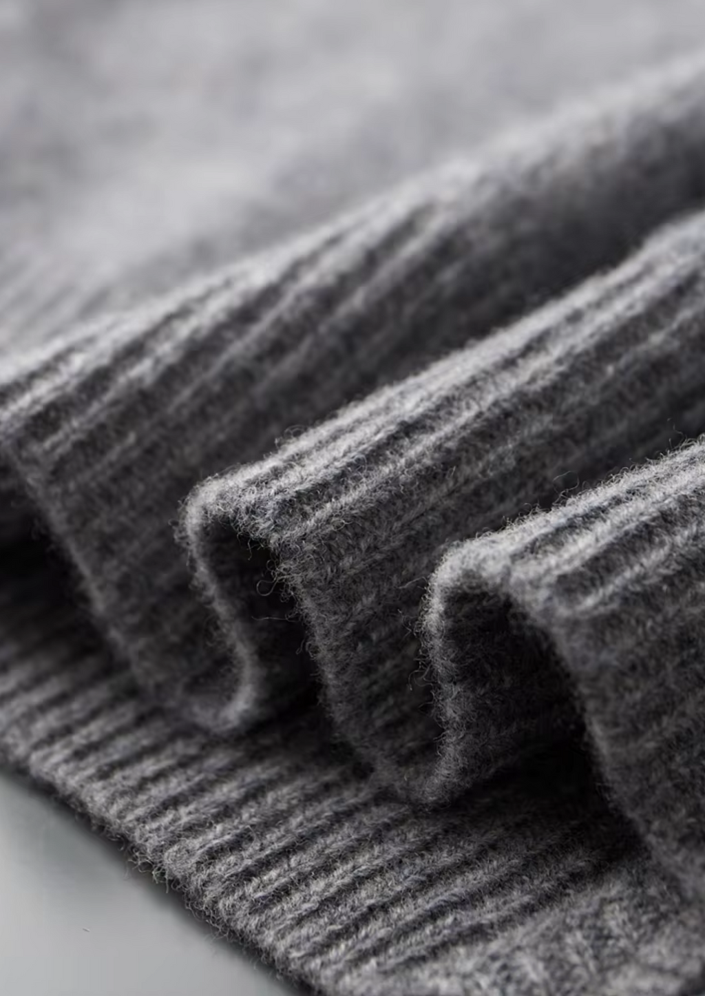 MERINO ZIP TWO-TONE CARDIGAN