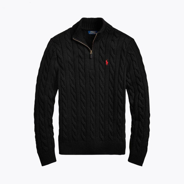 Heavyweight Quarter-Zip Knit Sweater