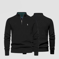Zip Neck Knit Sweater