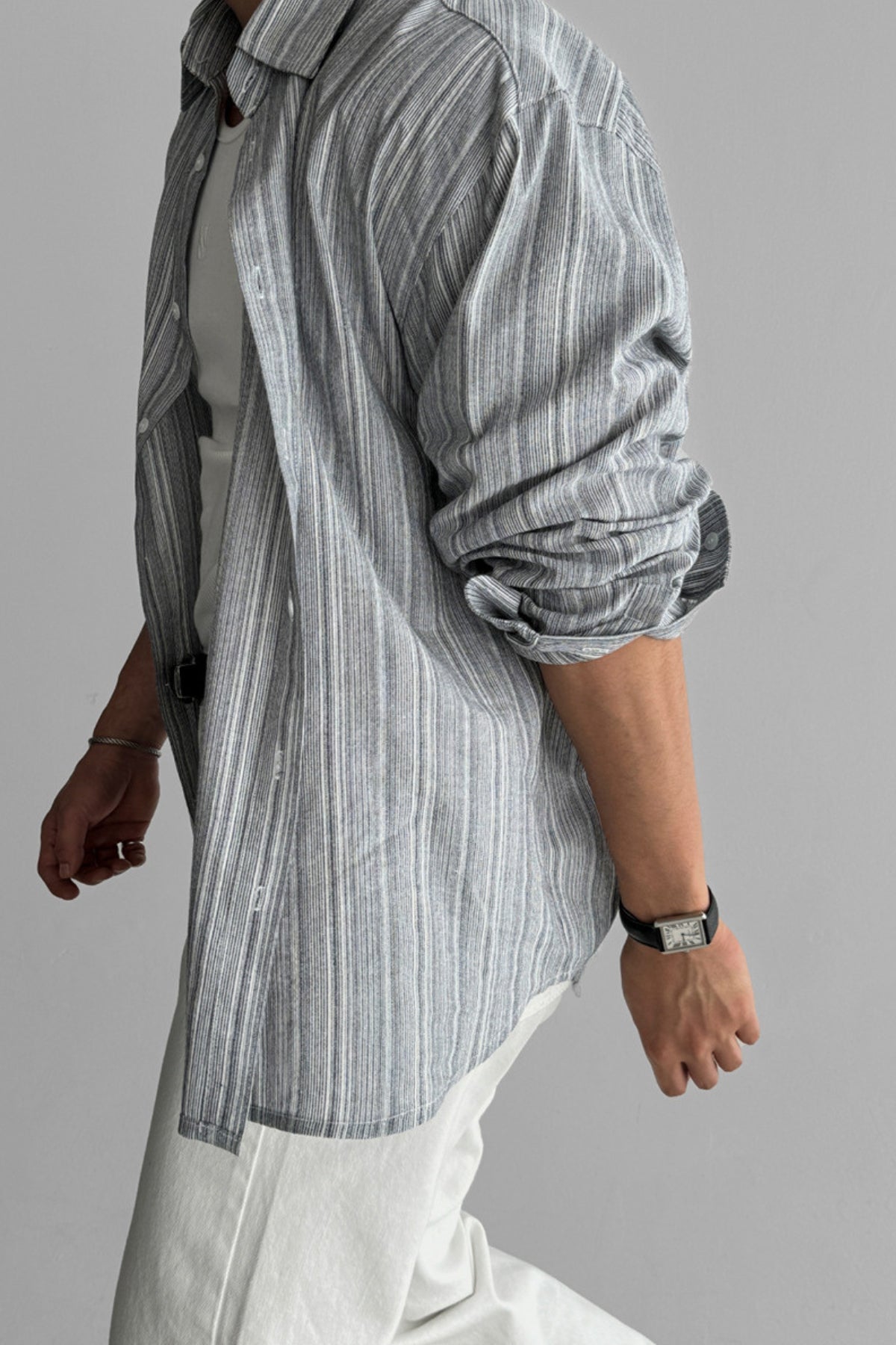 Old Money Striped Non-Iron Sun Protection Shirt