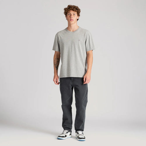 Classic Slim C-Neck T-Shirt   - Light Gray
