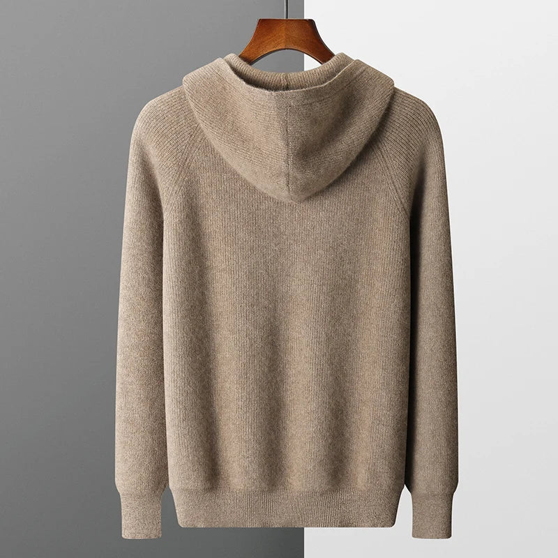 Old Money Wool Zip Hoodie