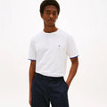 Classic Slim C-Neck T-Shirt  - White
