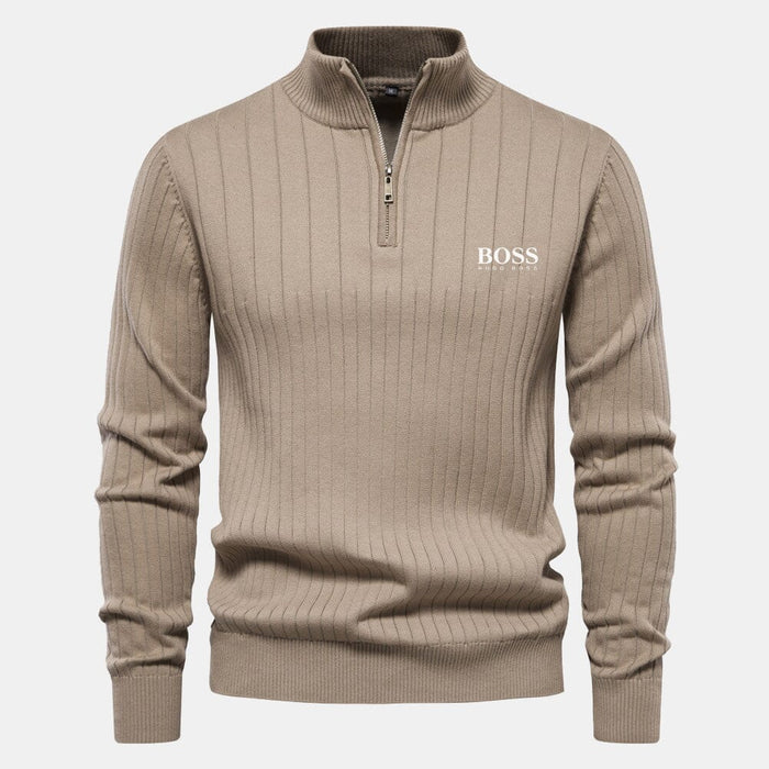 HB Zip Classic Knit Sweater