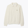 LC Ribbed Cotton Polo Collar Sweatshirt