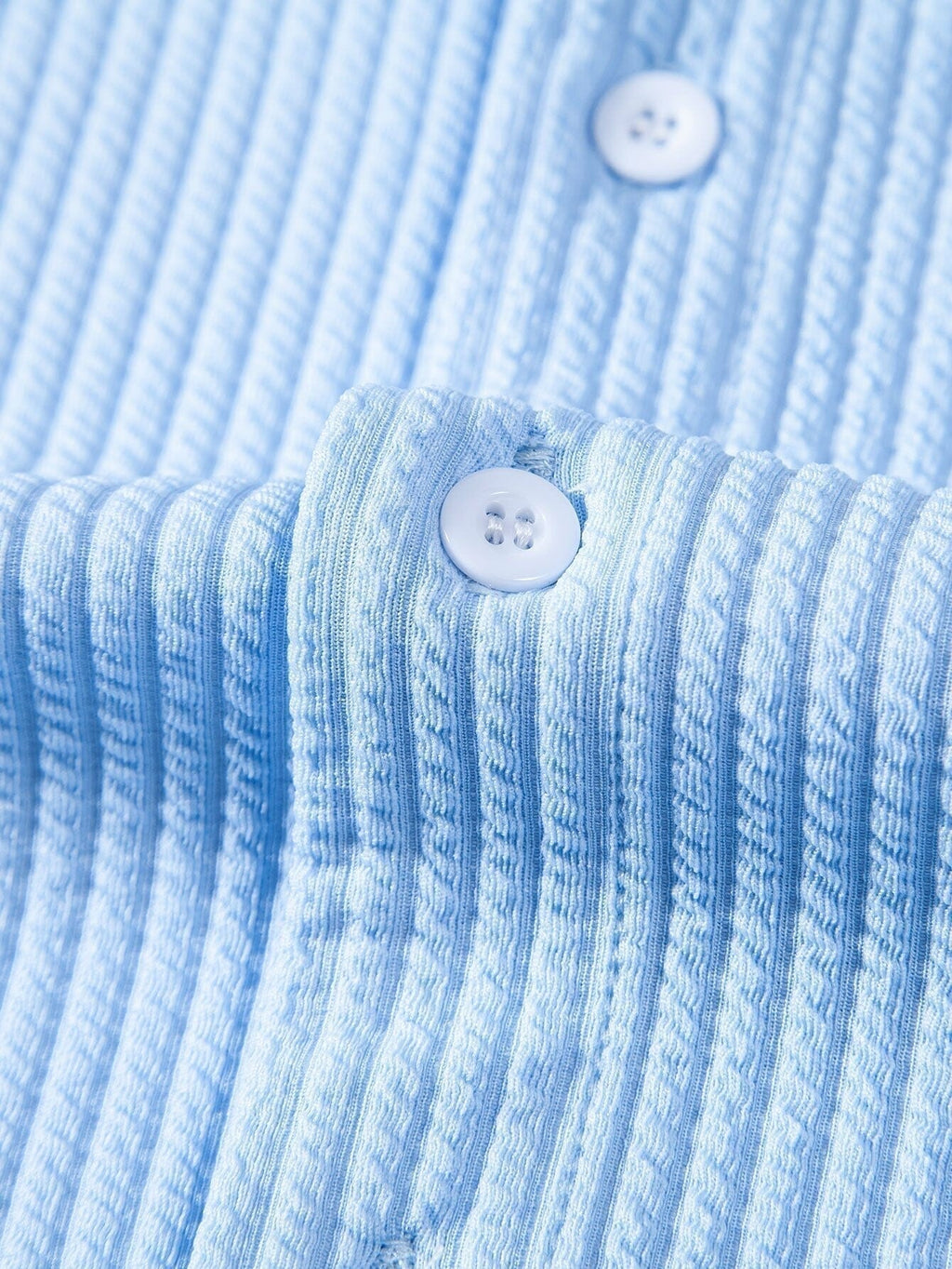 Slim Fit Ribbed Summer Shirt